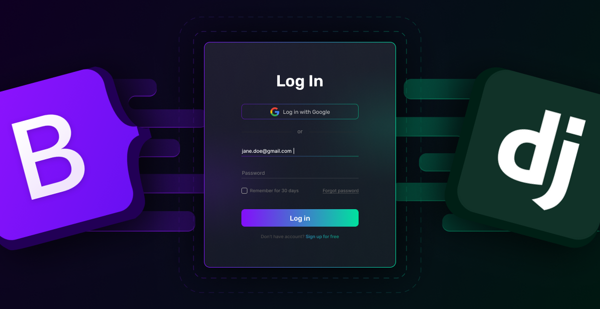 Django Bootstrap Login Template (How To)