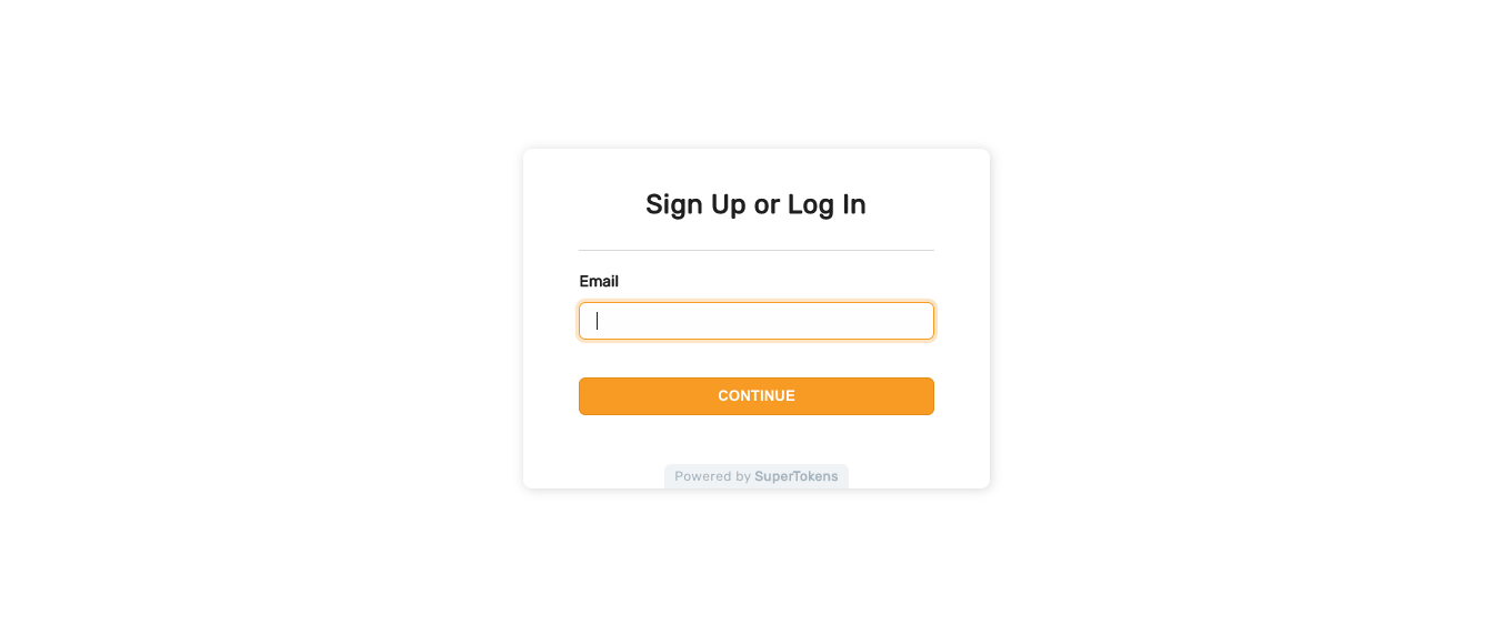 Email only passwordless login