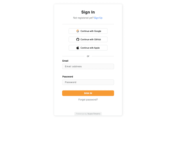 Styled Login Page
