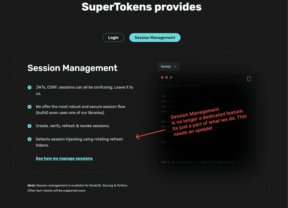 Learnings from Revamping SuperTokens