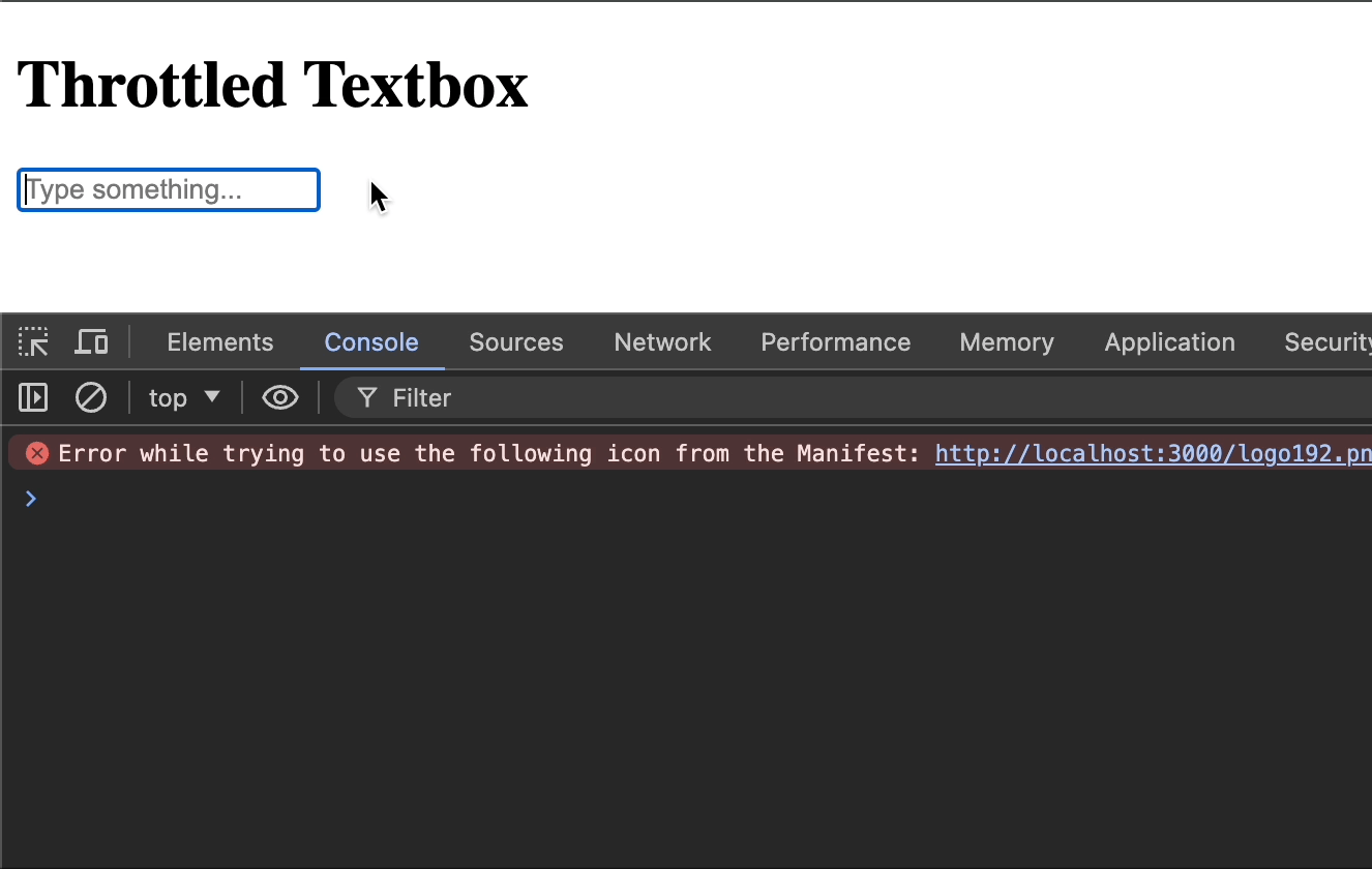 throttled textbox