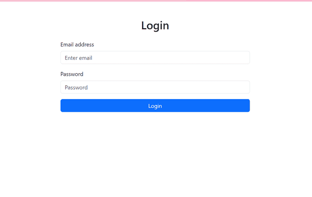 login form